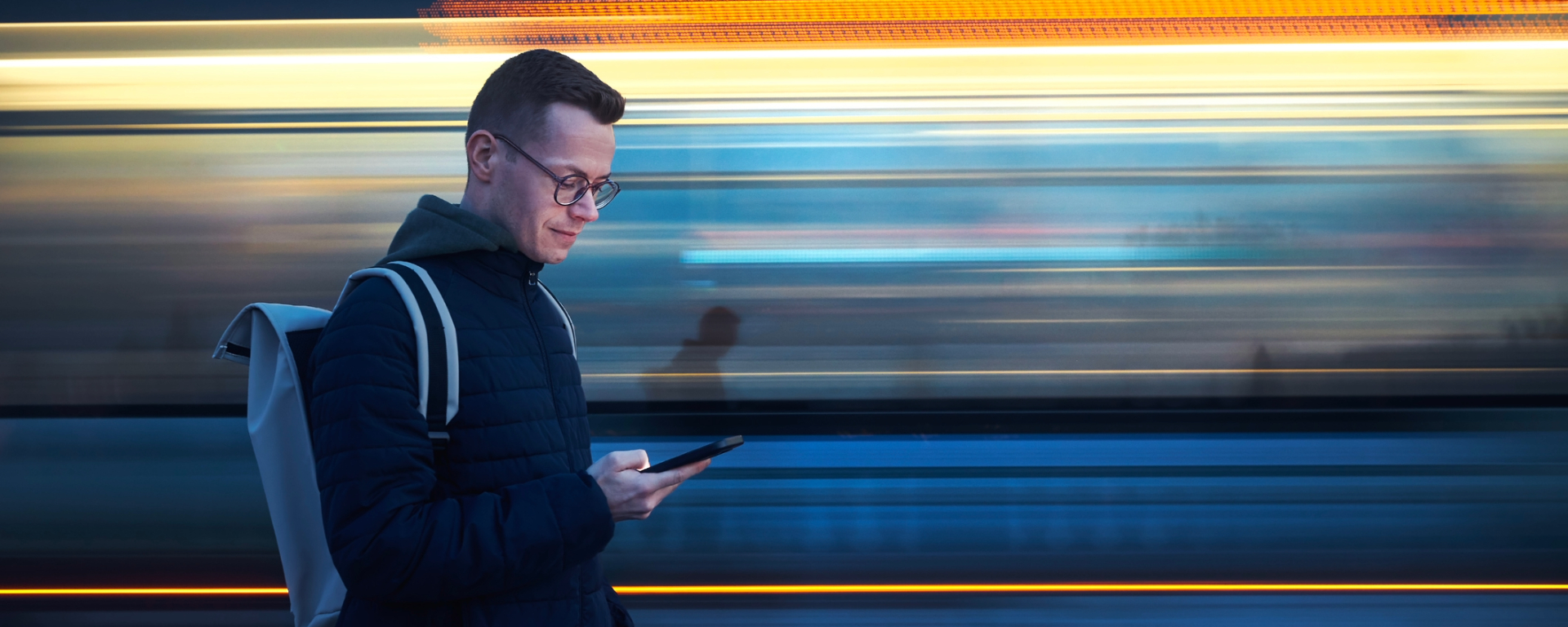 Man looking at the phone