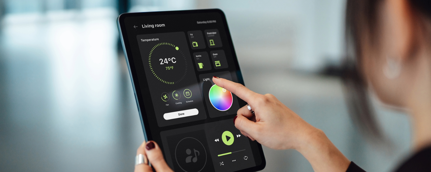 Controlling smart electronic appliances with smart digital dashboard