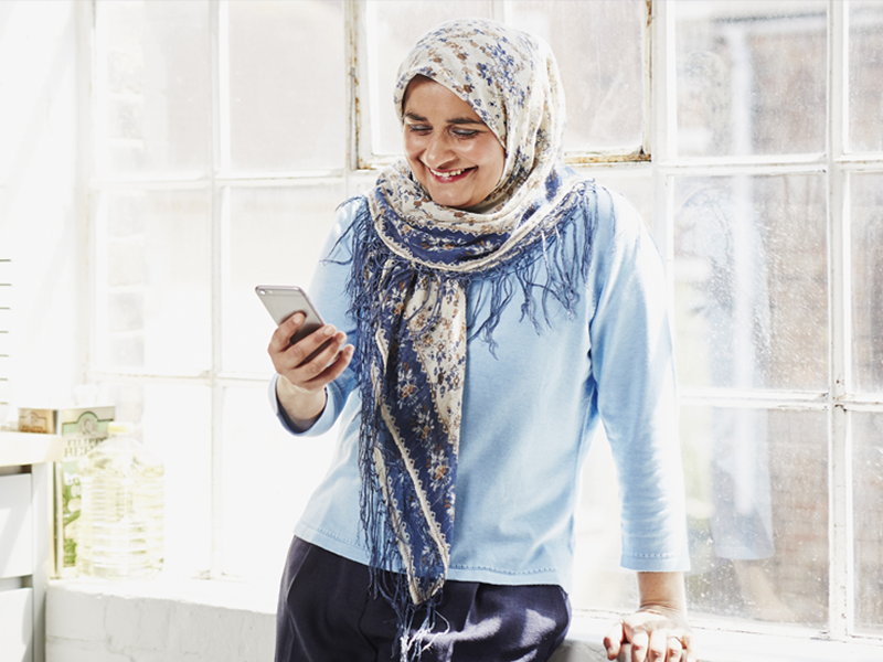 woman-using-phone