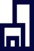 Building dark blue graphic image