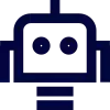 robot navy icon
