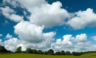 Clouds and blue sky in the countryside