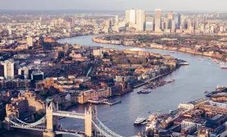 Overhead London skyline