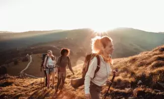 Travel - people hiking