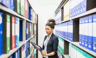 Looking documents in paper archive