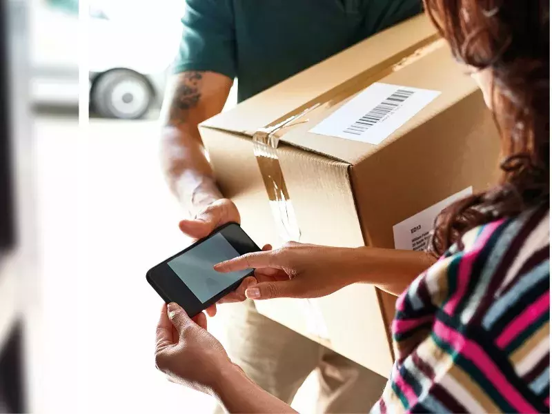 Women doing online payment
