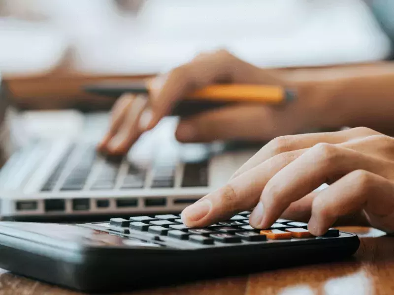 Finance and payments - Person doing calculations