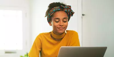 Women looking at laptop