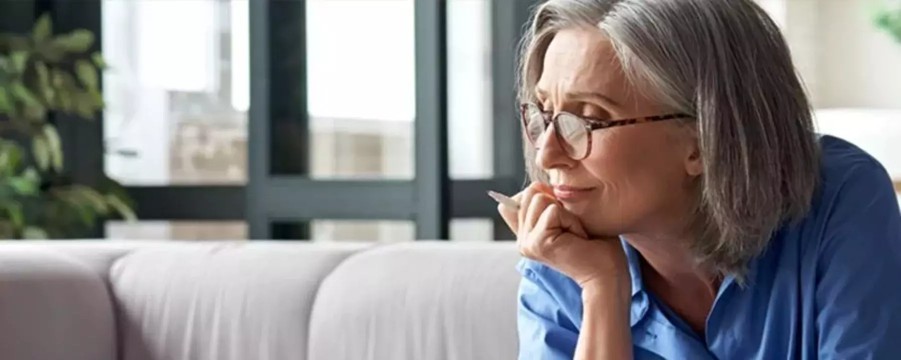old lady using laptop