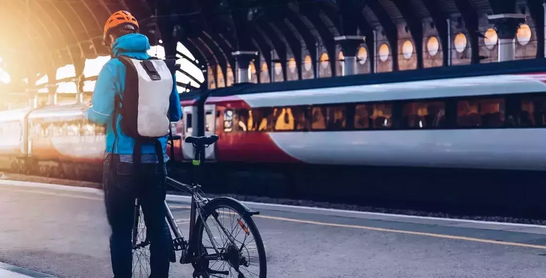 Citizen experience - man with bicycle