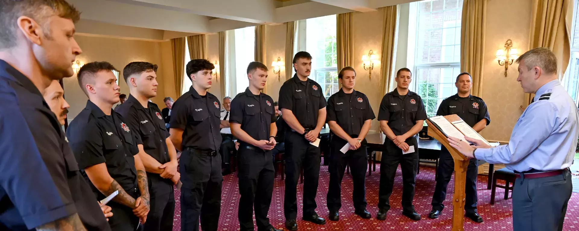 Capita Fire and Rescue celebrates milestone as first Sponsored Reserve firefighters are attested into the RAF