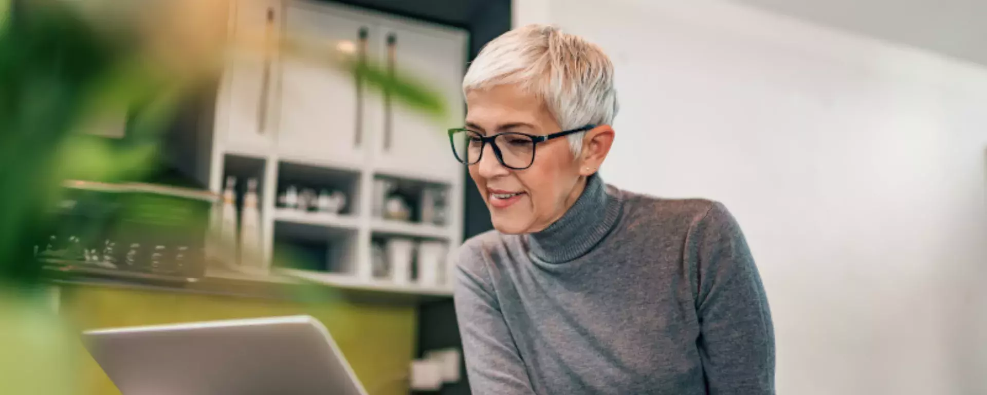 Professional working at home